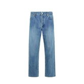 Jil Sander Blue Cotton Straight-Leg Jeans - W31