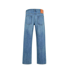 Jil Sander Blue Cotton Straight-Leg Jeans - W31