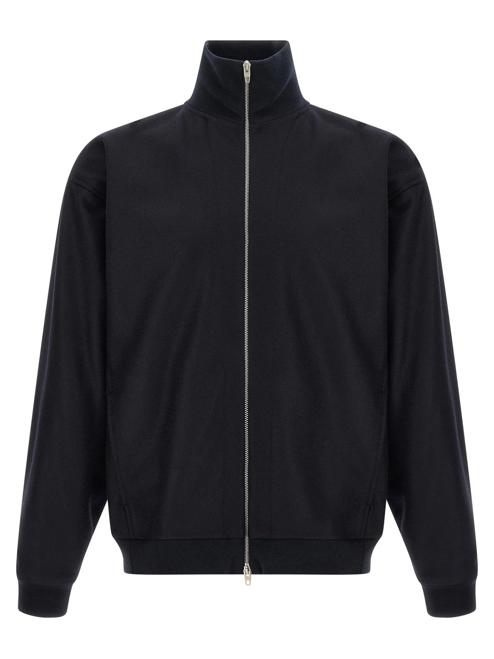 Jil Sander Blue Wool Full-Length Jacket