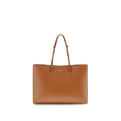 Jil Sander Brown Calf Leather Bos Taurus Shoulder Bag