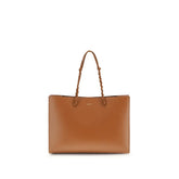 Sac bandoulière en cuir de veau marron Bos Taurus Jil Sander