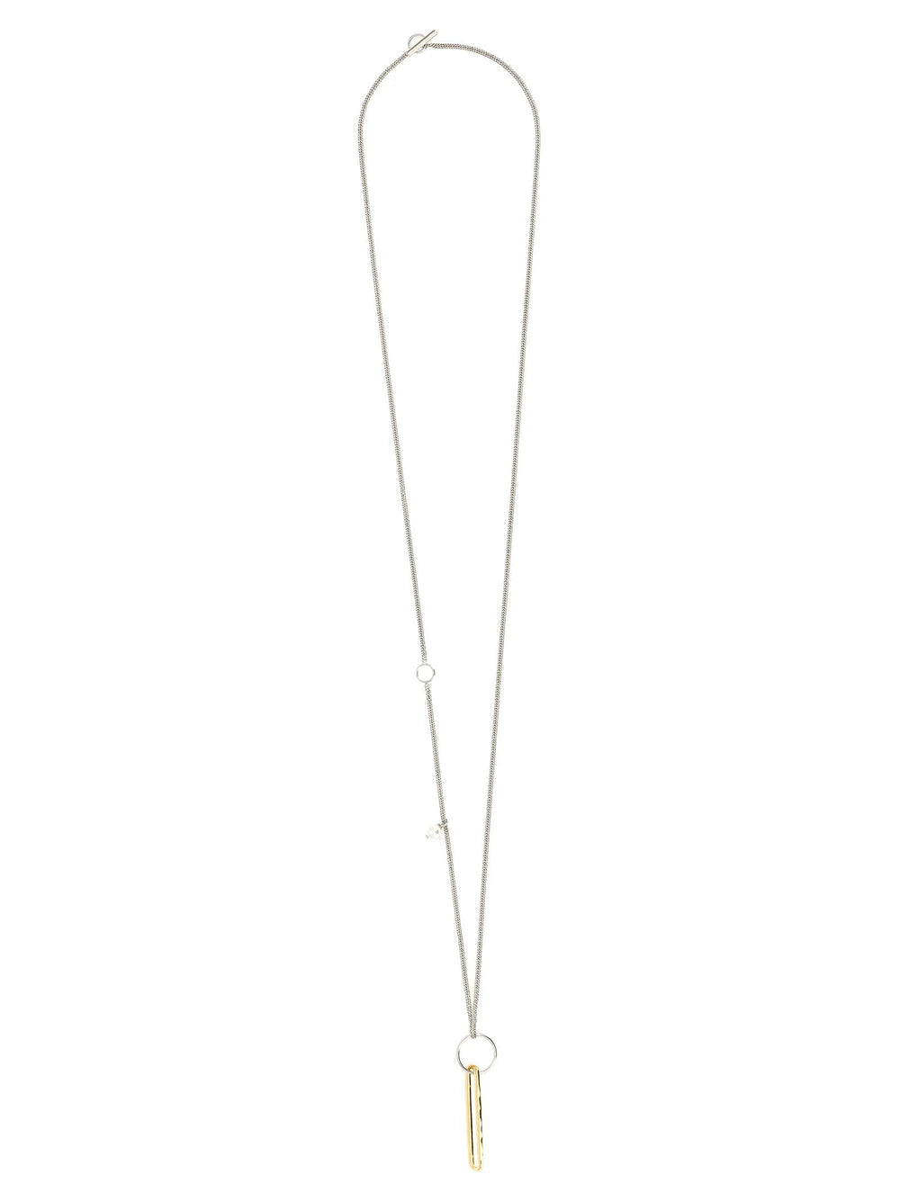 Jil Sander Gold Brass Necklace - One Size