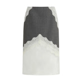 Jil Sander Gray Polyester Midi Skirt - IT36 | XS