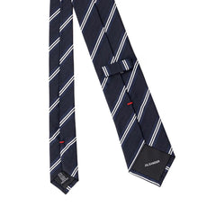 Jil Sander Gray Silk Ty - Neckties
