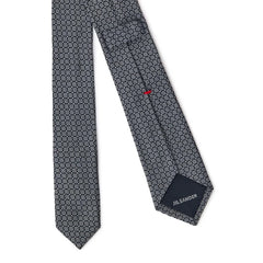 Jil Sander Gray Silk Ty - Neckties