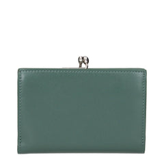 Jil Sander Green Leather Wallet