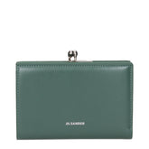 Jil Sander Green Leather Wallet