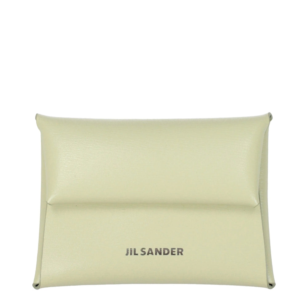 Jil Sander Green Leather Wallets