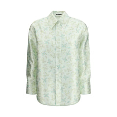 Jil Sander Green Silk Pattern Shirt - 34 | XXS - Shirts