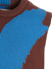 Jil Sander Multicolor Cotton Sleeveles Sweater - IT50 | L