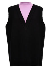 Jil Sander Multicolor Wool Sleeveles Sweater