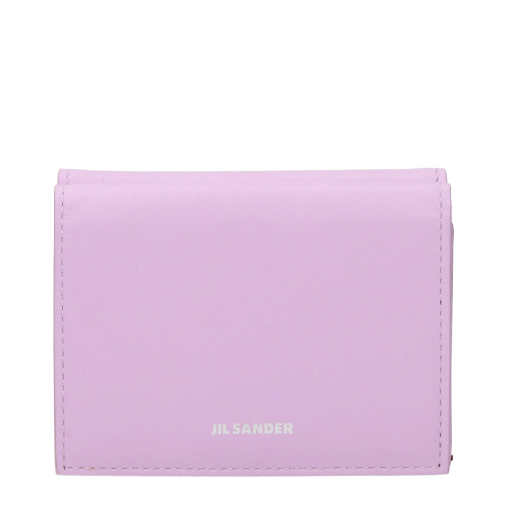 Jil Sander Pink Leather Wallet
