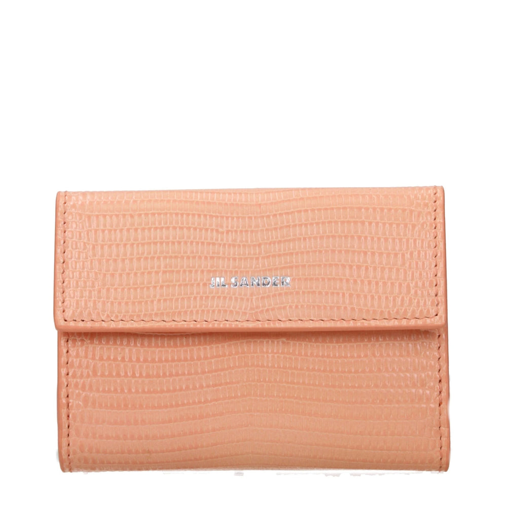 Jil Sander Pink Leather Wallets