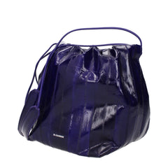 Jil Sander Purple Leather Shoulder Bags