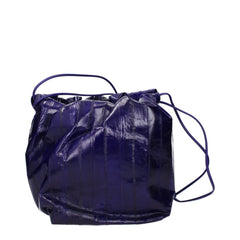 Jil Sander Purple Leather Shoulder Bags