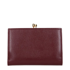 Jil Sander Red Leather Wallet