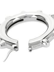 Jil Sander Silver Brass Earrings - One Size