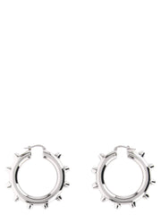 Jil Sander Silver Brass Earrings - One Size