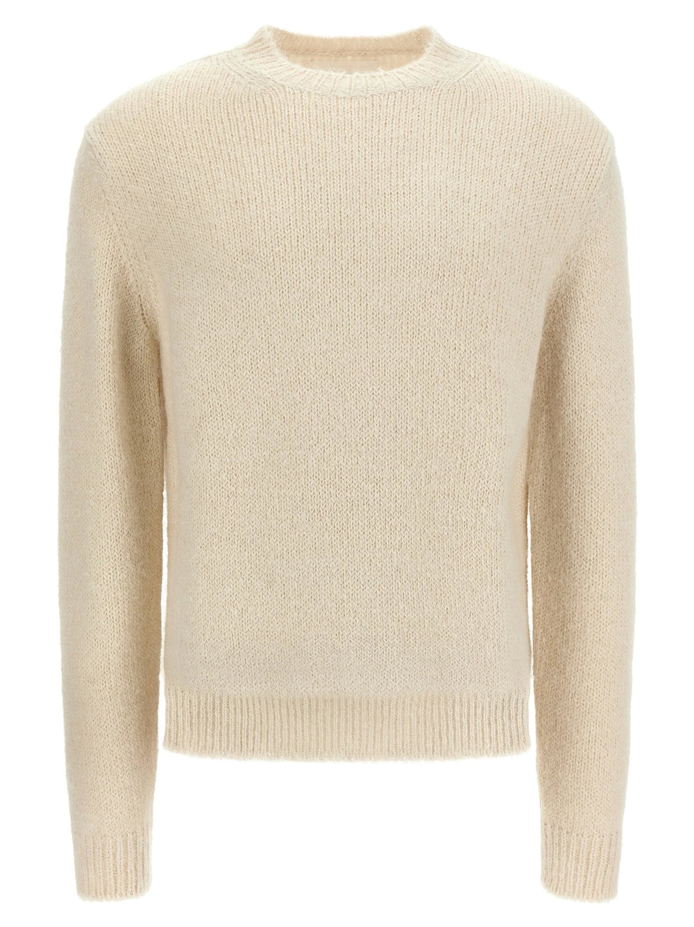 Jil Sander White Alpaca Leather Cardigan - IT52 | XL