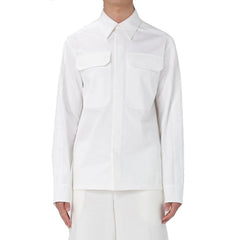 Jil Sander White Cotton Dress Shirt - 42