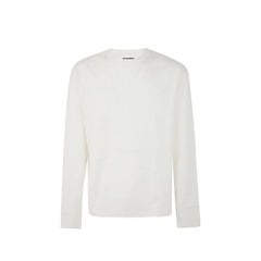 Jil Sander White Cotton Long Sleeve T-Shirt - XL