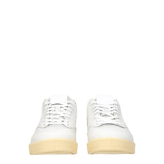 Baskets basses en cuir blanc Jil Sander - EU41/US8