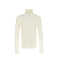 Jil Sander White Polyester Turtleneck