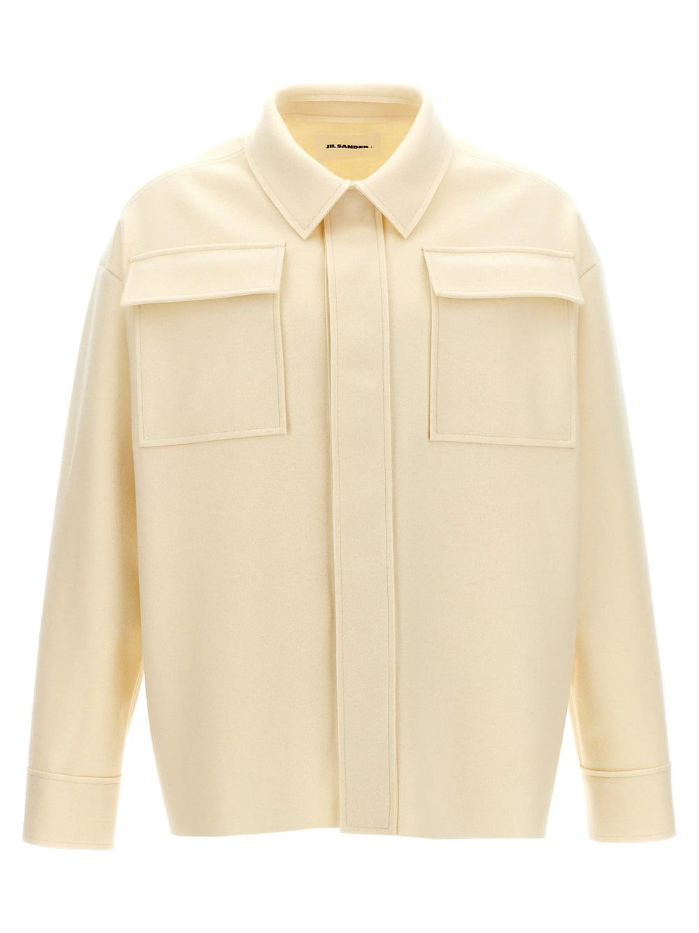 Jil Sander White Wool Blouse - 48 | M
