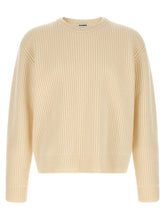 Jil Sander White Wool Cardigan