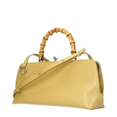 Jil Sander gul skinnveske