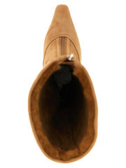 Jimmy Choo Beige Lamb Leather Over The Knee