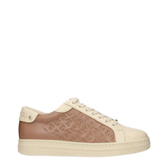Jimmy Choo Beige Leather Low Top Sneakers