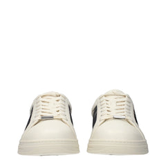 Jimmy Choo Beige Leather Low Top Sneakers