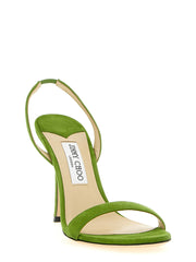 Jimmy Choo Kaksivärinen Nahkainen Korkokengäsandaali