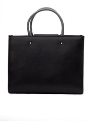 Jimmy Choo Black Avenue S Tote Leather Handbag