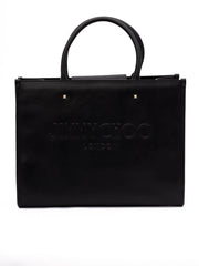 Jimmy Choo Black Avenue S Tote Leather Handbag