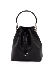 Jimmy Choo Black Bon Bon Leather Bucket