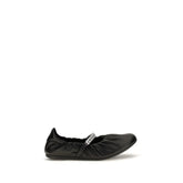 Jimmy Choo Black Calf Leather Bos Taurus Ballet Flats