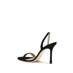 Jimmy Choo Fekete Bőviték Bos Taurus Magassarkú Szandál