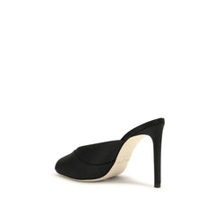Jimmy Choo Black Calf Leather Bos Taurus Stiletto Heel Sandals - EU40/US10