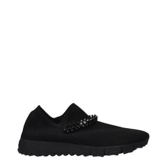 Jimmy Choo Czarne Tkaninowe Mokasyny - EU37/US7