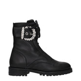Jimmy Choo Black Leather Ankle Boots