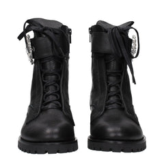 Jimmy Choo Black Leather Ankle Boots