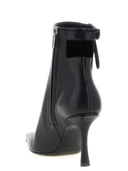Jimmy Choo Black Leather Ankle Boots - EU40/US10