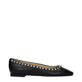 Jimmy Choo Black Leather Ballet Flats