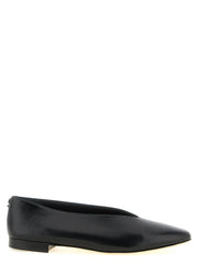 Jimmy Choo Black Leather Ballet Flats