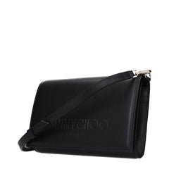 Jimmy Choo Black Leather Clutch Bag