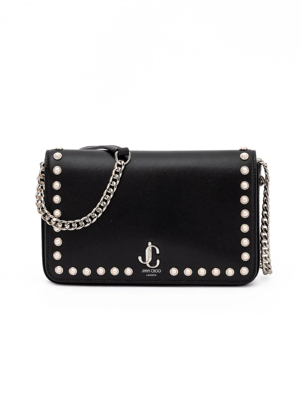 Jimmy Choo Black Leather Crossbody Bag