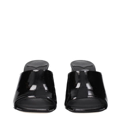 Jimmy Choo Black Leather Platforms