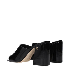 Jimmy Choo Černé kožené platformy - EU35/US5